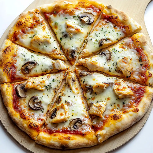Chicken and Mushrooms Pizza – Ben's Fire & Feast Sheffield