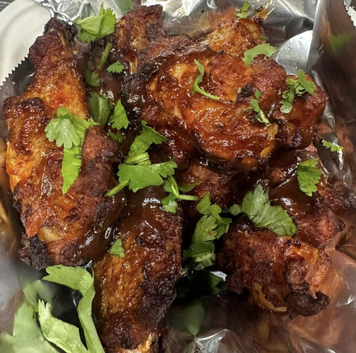 6 BBQ Hot Wings
