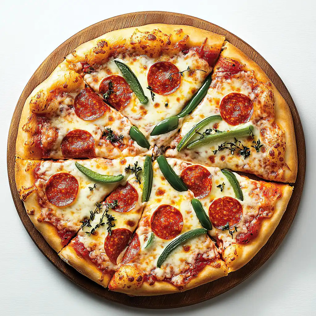 Pepperoni Passion with Sweet Peppers Pizza – Ben's Fire & Feast Sheffield