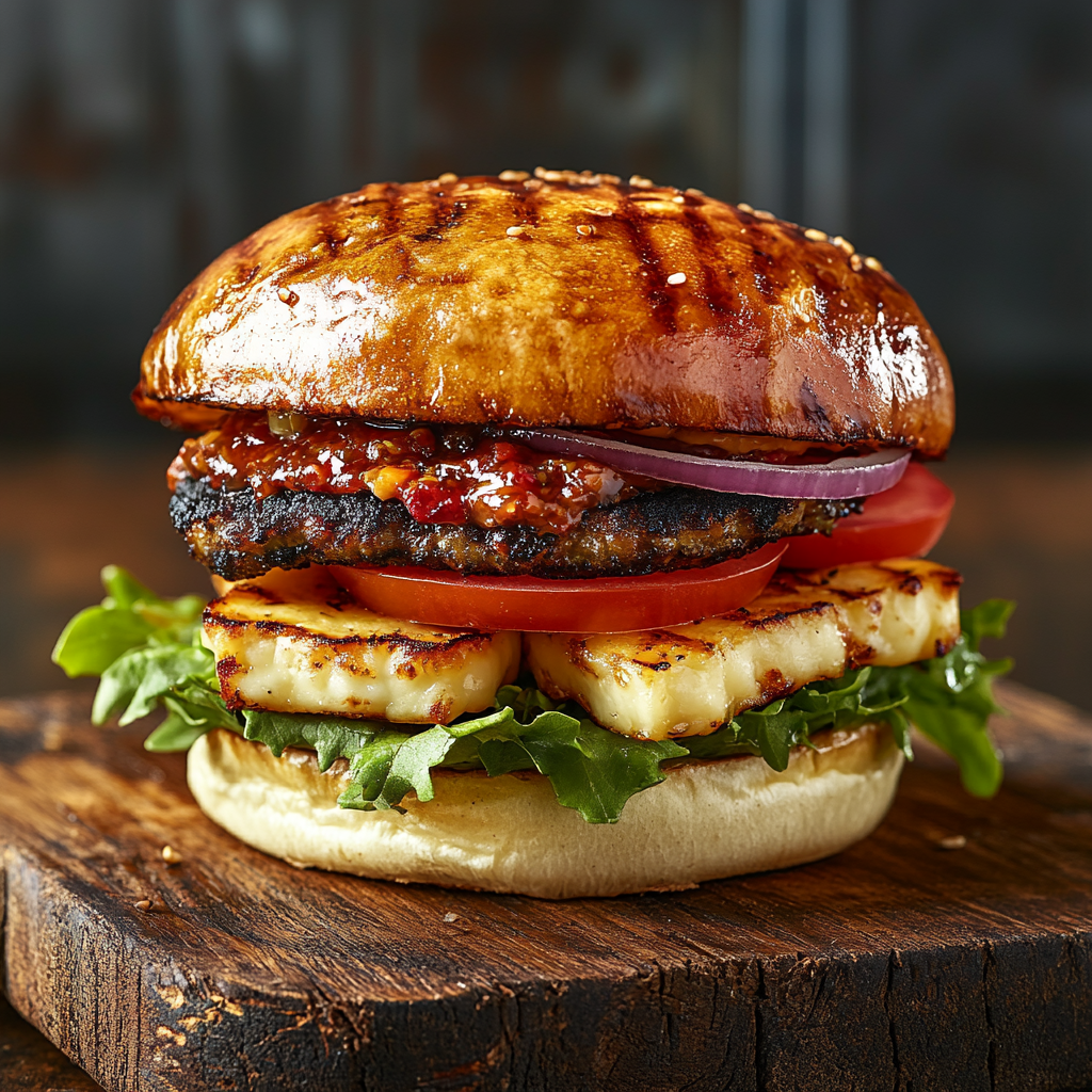 Halloumi Stack Burger