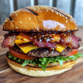 BBQ Loaded Smashed Burger