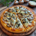 Garlic Bread With Cheese And Mushrooms