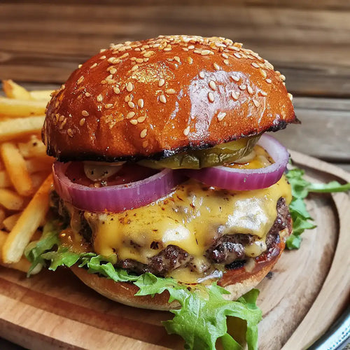 Cheesy Smashed Burger – Ben's Fire & Feast Sheffield