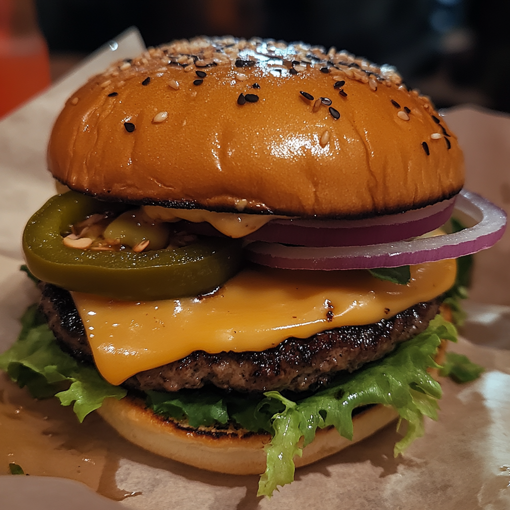 Fire Cracker Smashed Burger
